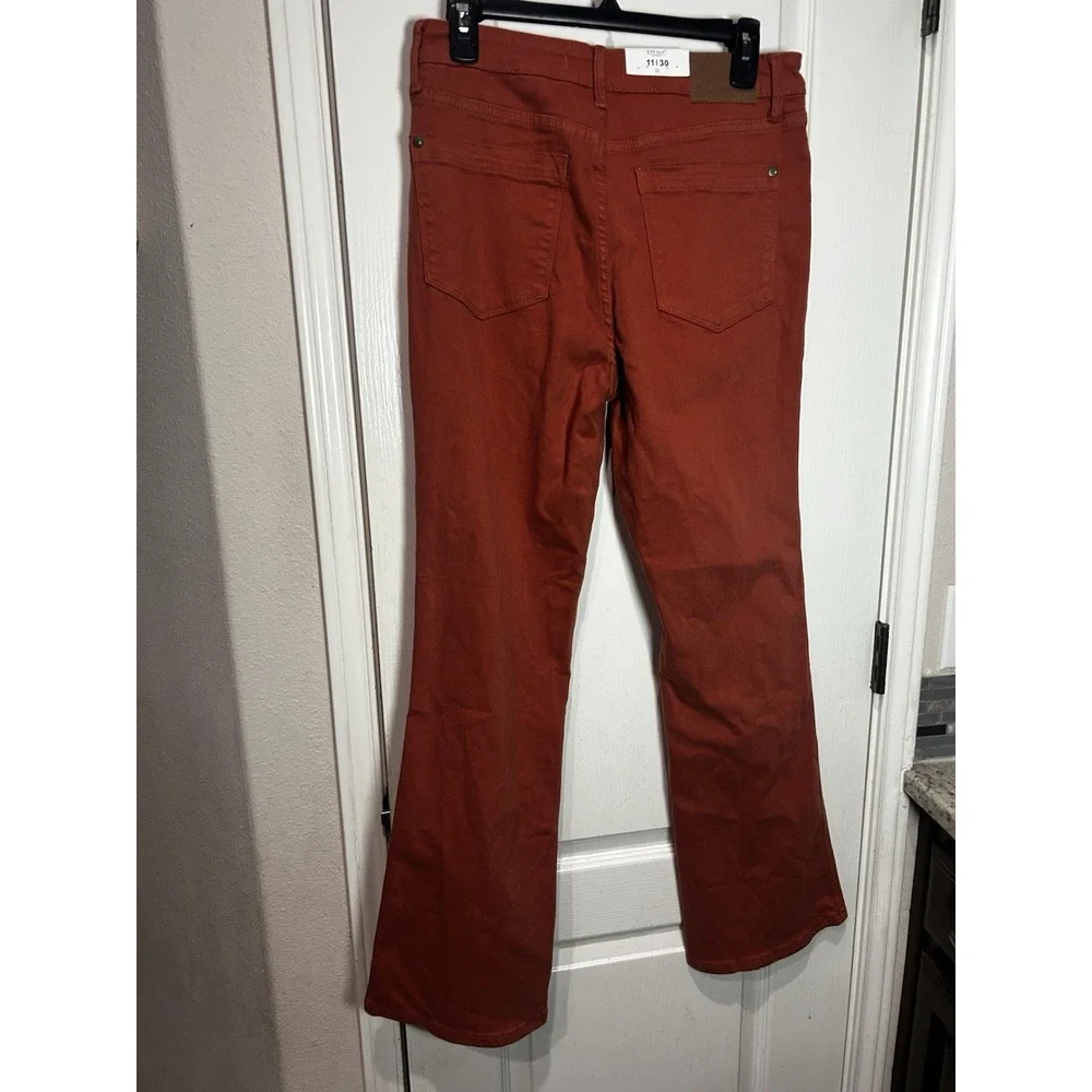 Judy Blue Terracotta Autumn Mid Rise Slim Bootcut Jeans Size 11/30 #JB88761 - Picture 6 of 6